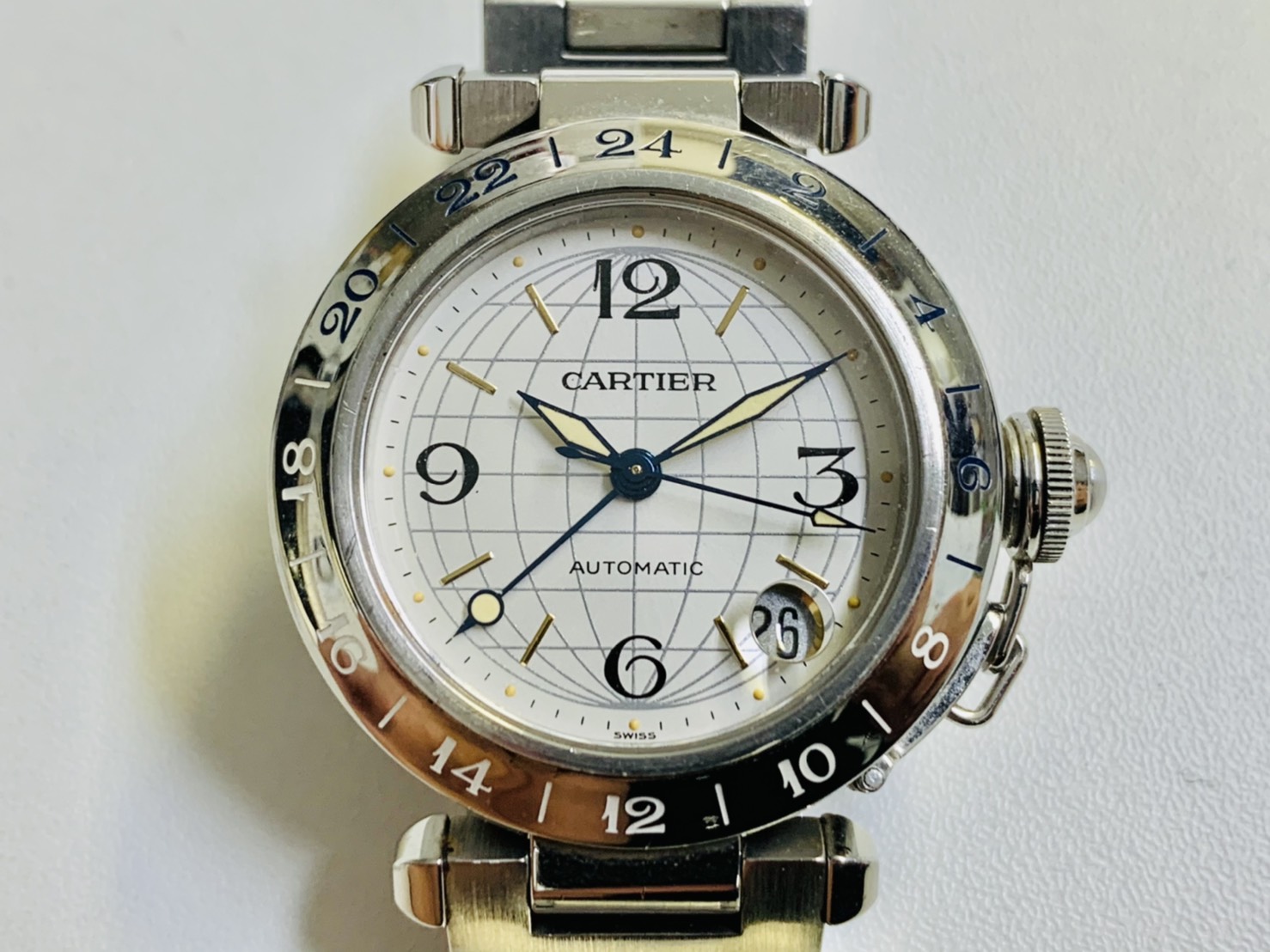 【Cartier:パシャC:W31078M7】の腕時計出張買取実績
